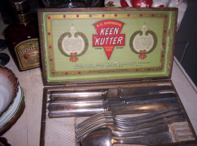 keen kuter silverware n wood box