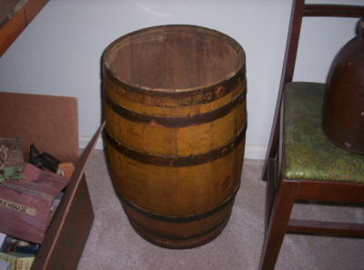 wood barrel always in house 